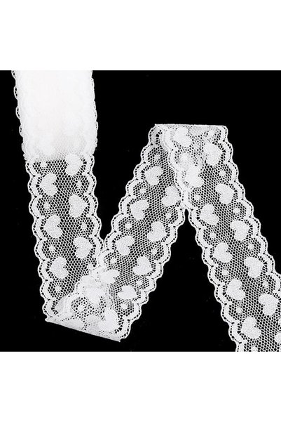 TERRIFI White Lace Ribbon for Crafts, 10 Yards Vintage Floral Lace Trim for S...