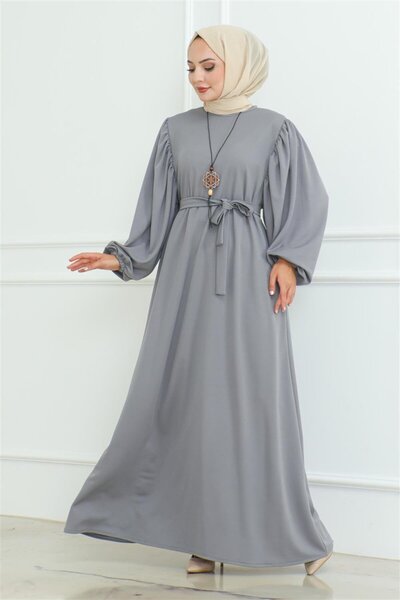 Mestore Liva Hijab Dress Gray