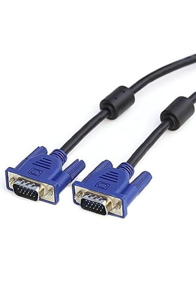 axGear كابل VGA بطول 15 قدمًا (5 أمتار) من نوع SVGA ذكر إلى ذكر لشاشات LCD وL...
