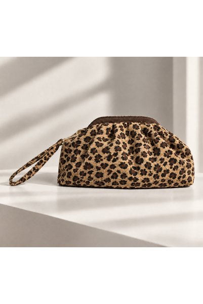 Noave Collection Women's Leopard Scholarship Hand and Shoulder Bag