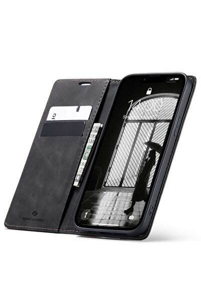 spacecase Portofel iPhone 16E negru