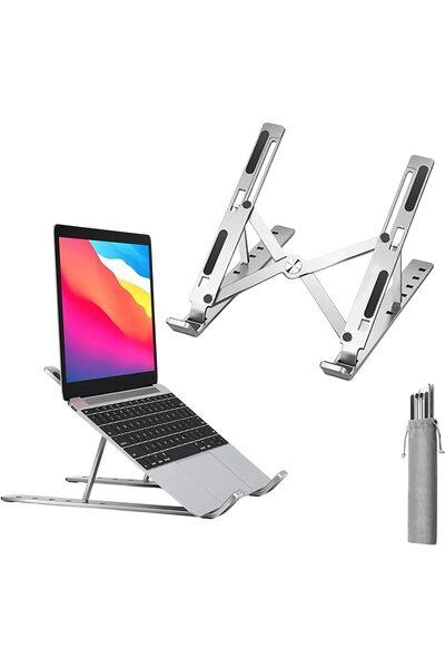 Ronanna Laptop Yükseltici Metal Stand Ayarlanabilir Macbook Notebook Tablet Altlık Metal Dizüstü Bilgisayar