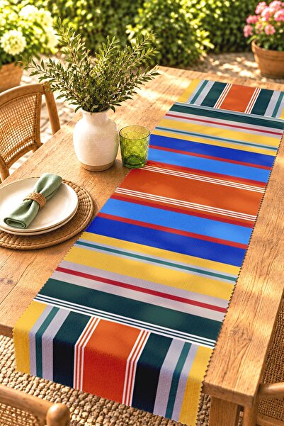 EVPANYA Modern Lines 1 Patterned Runner / Tablecloth / Placemat