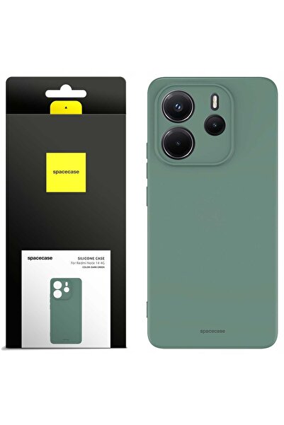 spacecase Husă de silicon 3.0 Redmi Note 14 5G verde închis