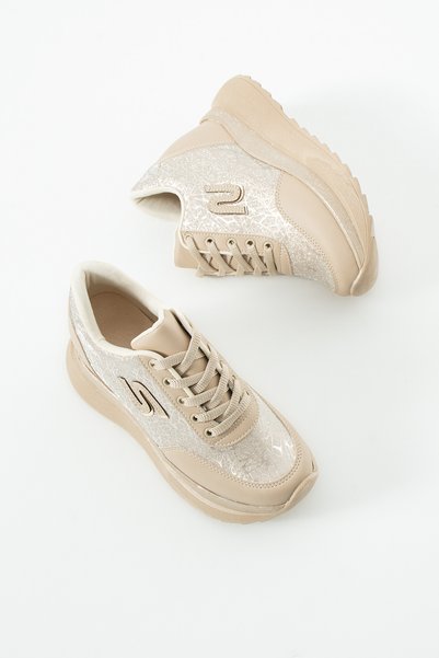 kajal ayakkabı Mdln 953 Patterned Sports Shoes with Hidden Heels