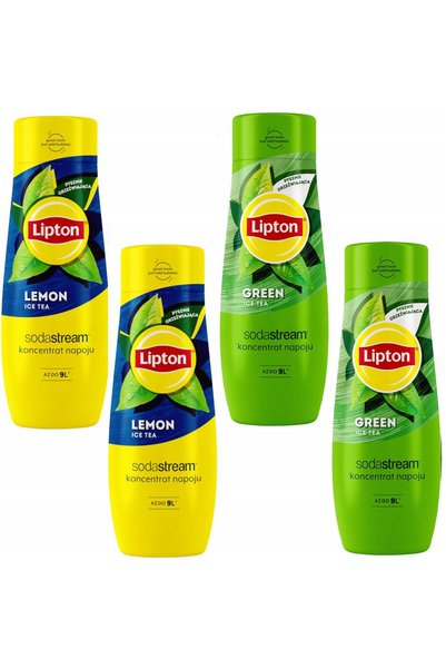 sodastream Set de 4 concentrate 2x (Lipton Lemon+Green)