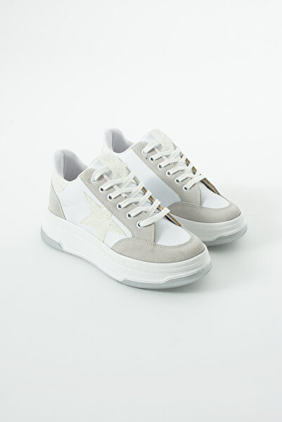 kajal ayakkabı Mdln 908 Star Detailed Lace-Up Sports Shoes