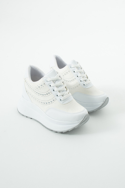 kajal ayakkabı Sneakers - Alb - Tocuri medii (5-9 cm)