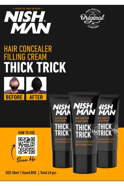 NISHMAN Hair Building Keratin Fiber Black 21g