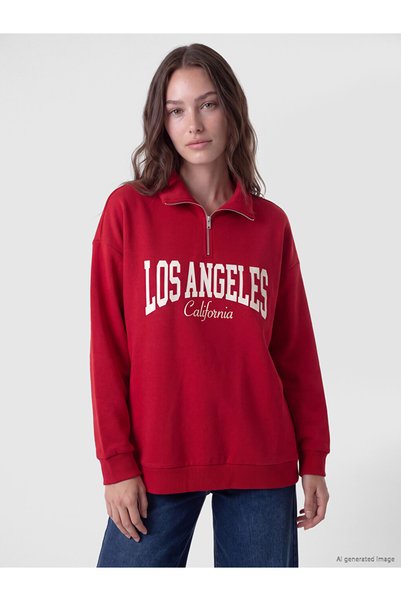 LC Waikiki تونيك سويت شيرت نسائي مطبوع عليه I Los Angeles من Freezen Store