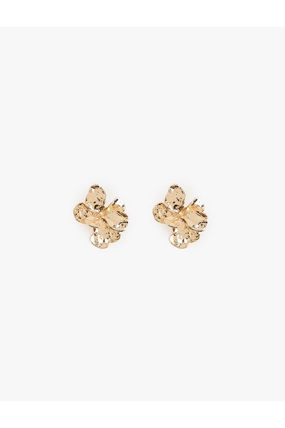 Koton Textured Flower Earrings