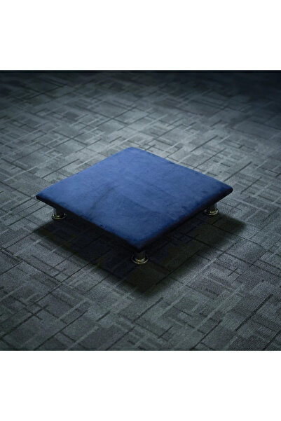 Baby Planet 60X60Cm Square Floor Blotto Table for Camping and Sessions, Non-Slip Velvet Fabric Surface Card Game Table with Stable Metal Legs - Multi Color