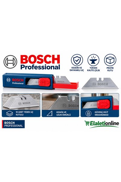 Bosch Professional Trapez Maket Bıçağı Yedek Ucu – Pratik Kutulu Profesyonel ...