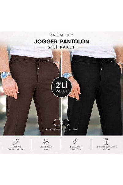 BASEL.CO Bequeme, stilvolle, bügelleichte Slim-Fit-Jogginghose aus Stoff