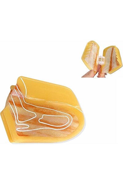 GENERAL Funny Meat Chunk Shaped Hair Clips for Women, Yellow Hair Claw Clips ...