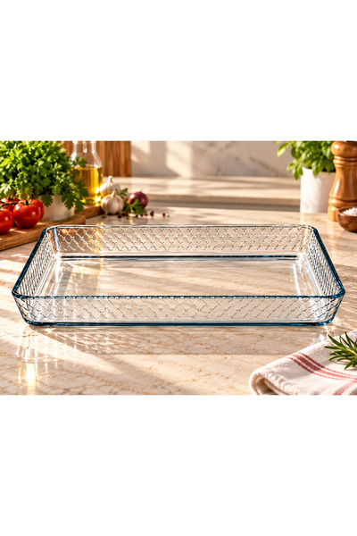 Paşabahçe Tava yena cu model, Borcam, cantitate 2, 85 litri, dimensiune 37 x ...
