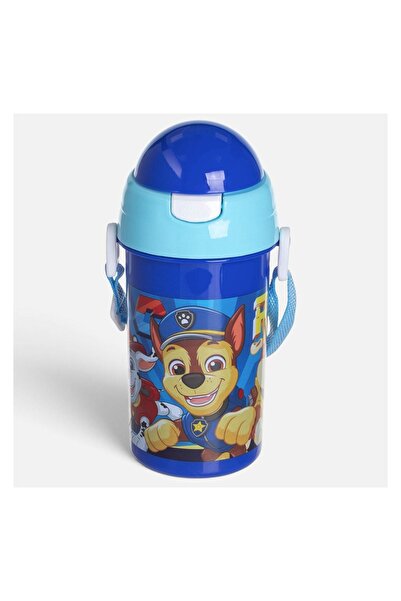 OEM Sticlă Pop Up copii Paw Patrol, 500 ml, albastră, cu curea pentru transport