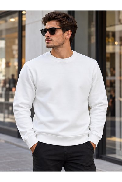 no4 style Χοντρό φούτερ με 3 κλωστές σε στενή γραμμή