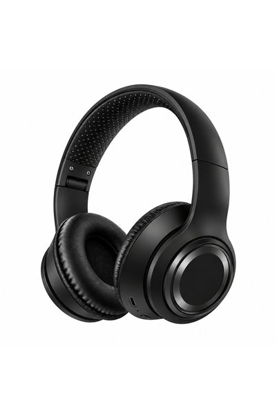 Boğazören Siyah Bluetooth Kablosuz Kafa Üstü Kulaklık Kulak Üstü Kablosuz Kulaklık(Superior Bass + Hi-Fi Kaliteli Ses + Dahili mikrafon + Uzun süreli Kullanım + Yumuşak Kulak Petleri)