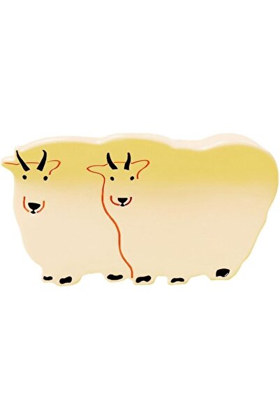 GENERAL Cute Animal Hair Claw Clips for Women, White Sheep High Grade Hair cl...