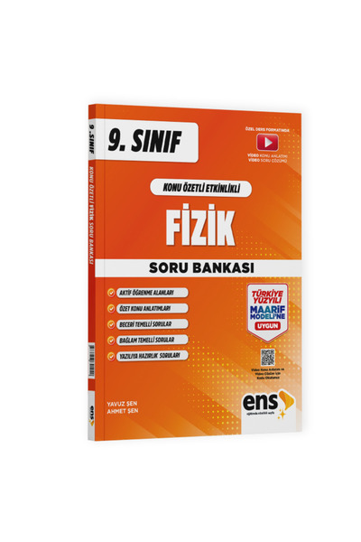 Ens Yayıncılık 9. Sınıf Fizik Maarif Konu Özetli Soru Bankası