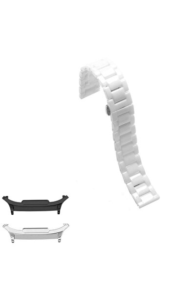 VD VERY DREAM Curea ceramică, compatibilă cu Samsung Galaxy Watch9 40mm, Alb Magnolia