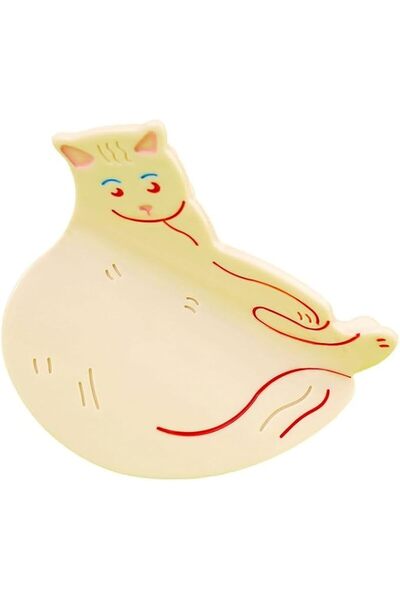 GENERAL Cute Animal Hair Claw Clips for Women, White Red Cat High Grade Hair ...