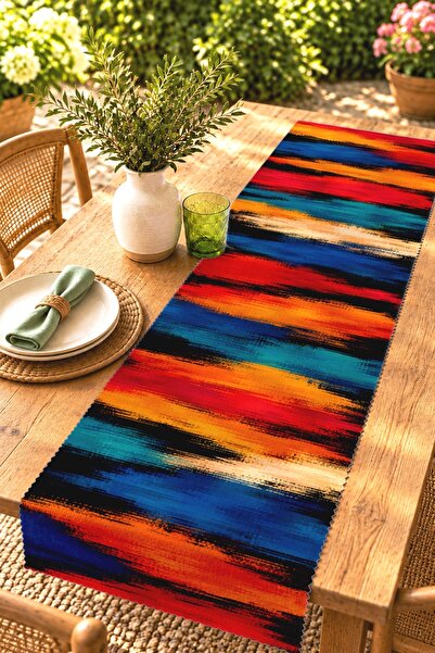 EVPANYA African Animals Patterned Runner / Tablecloth / Placemat