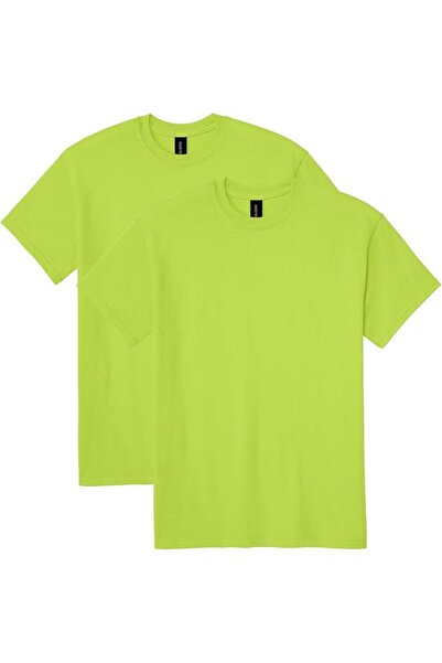 GILDAN Men's DryBlend T-Shirt, Style G8000, 2-Pack, Dark Heather, Small