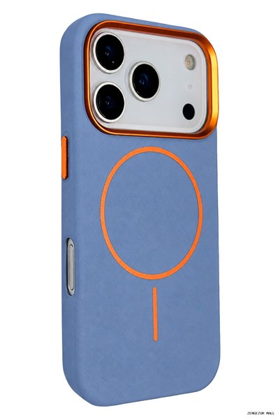 Joko Zngzrmll iPhone 18 Pro Luno Leather Magsafe Cover - (215704) Sierra Blue