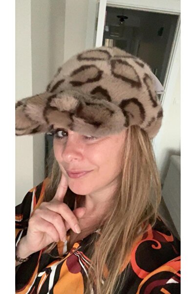 ZRN AKSESUAR Women's Plush Hat Imported Stylish Design Lined Soft Textured Ad...