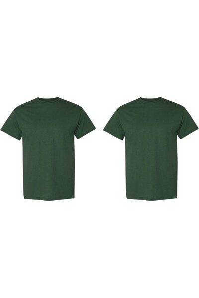 GILDAN Men's DryBlend T-Shirt, Style G8000, 2-Pack, Dark Heather, Small