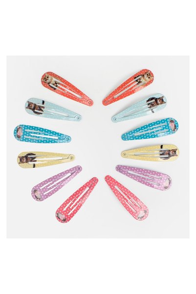 OEM Clame de Păr Pisicuțe Pastel pentru Copii 5cm – 12 buc – Accesoriu Colora...