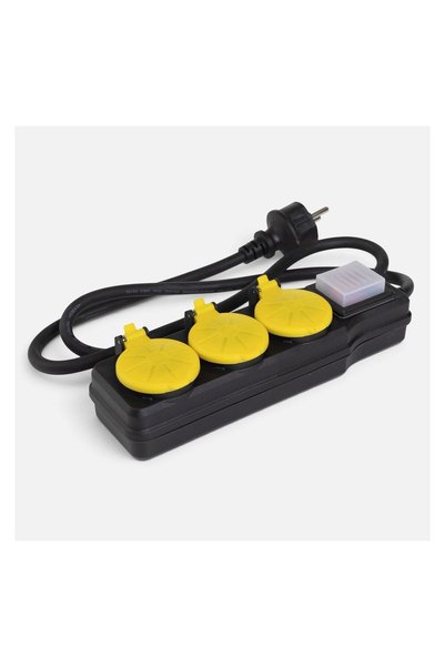 OEM Priză multiplă exterior cu 3 prize Schuko și capace de protecție