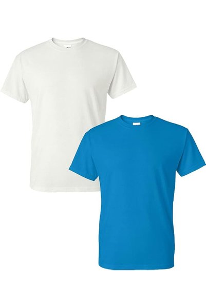 GILDAN Men's DryBlend T-Shirt, Style G8000, 2-Pack, Dark Heather, Small