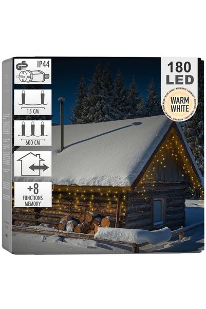 Vilde Perdea luminoasă de exterior 180 LED 5.85 m