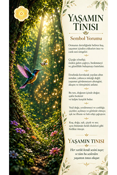 Yaşamın Tınısı - %100 İpek Bandana Fular