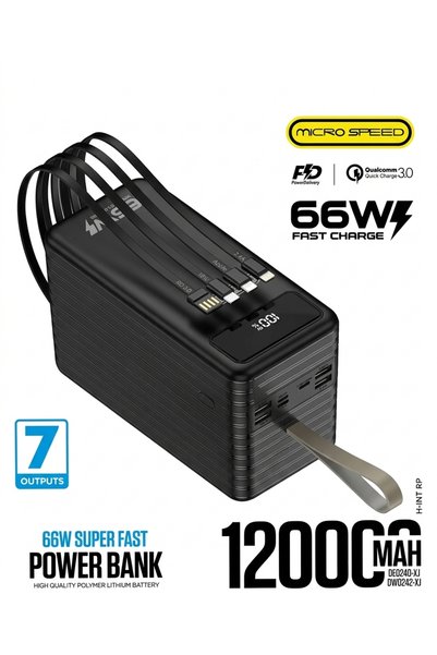 Generic Power Bank with Large Capacity of 120000 Mah and 66W Charging Power, ...