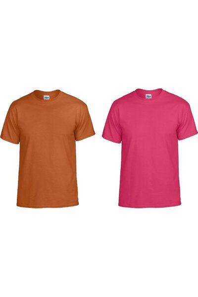 GILDAN Men's DryBlend T-Shirt, Style G8000, 2-Pack, Dark Heather, Small