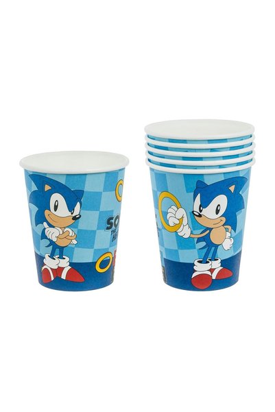 OEM Pahare din Carton de Petrecere Sonic 240 ml - 6 buc.
