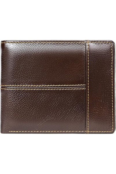 GENERAL Leather Hand-Crafted Wallet for Men, large capacity, Holds 14 cards， ...