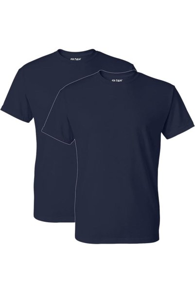 GILDAN Men's DryBlend T-Shirt, Style G8000, 2-Pack, Dark Heather, Small
