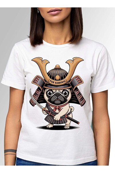 XPLODE Tricou Pug Samurai Supradimensionat