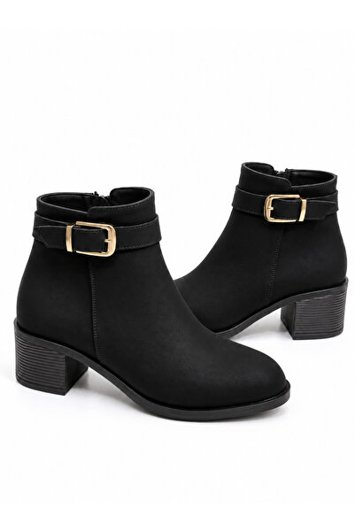Conforty Women's Emerald Smoked Thermo Sole Boots with Belt Detail, Side Buck...