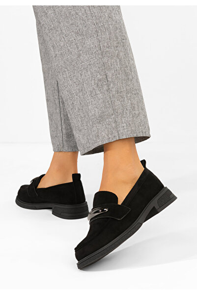 B T Shoes Черни мокасини Lebraya