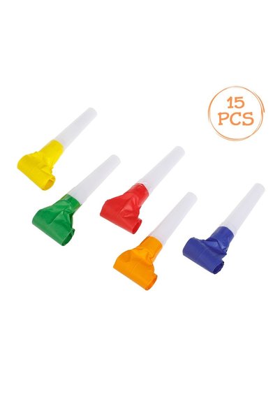OEM Suflatori de Petrecere din Hartie Colorata - 15 buc.