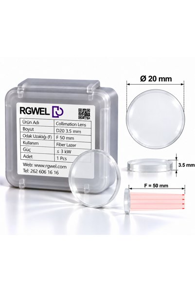 RGWEL Fiber Lazer Collimation Lens D20 F50 3.5mm