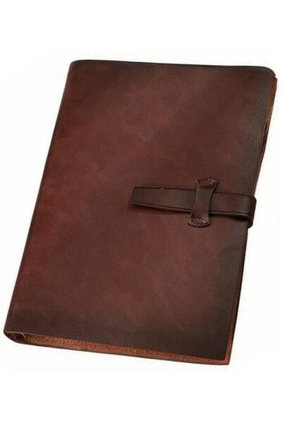 Generic 1 pack Refillable A5 Leather Binder Notebook, Brown Vintage Journal w...
