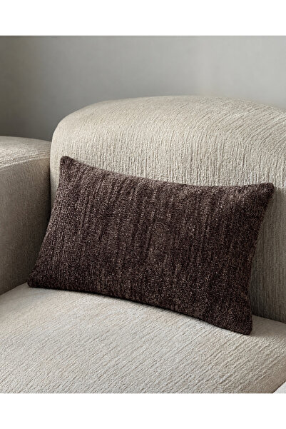 AYSA HOME DECOR Pure Plain Brown Cushion Cover (30 X 50 cm)