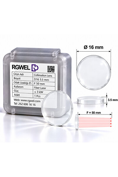 RGWEL Fiber Lazer Collimation Lens D16 F50 3.5mm